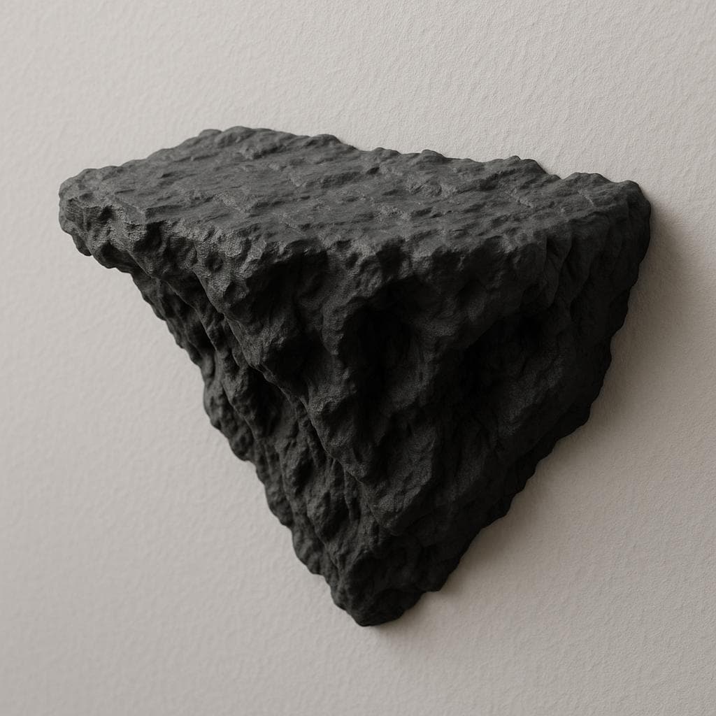 Product gallery view of 3D Printed Rock Wall Shelf.