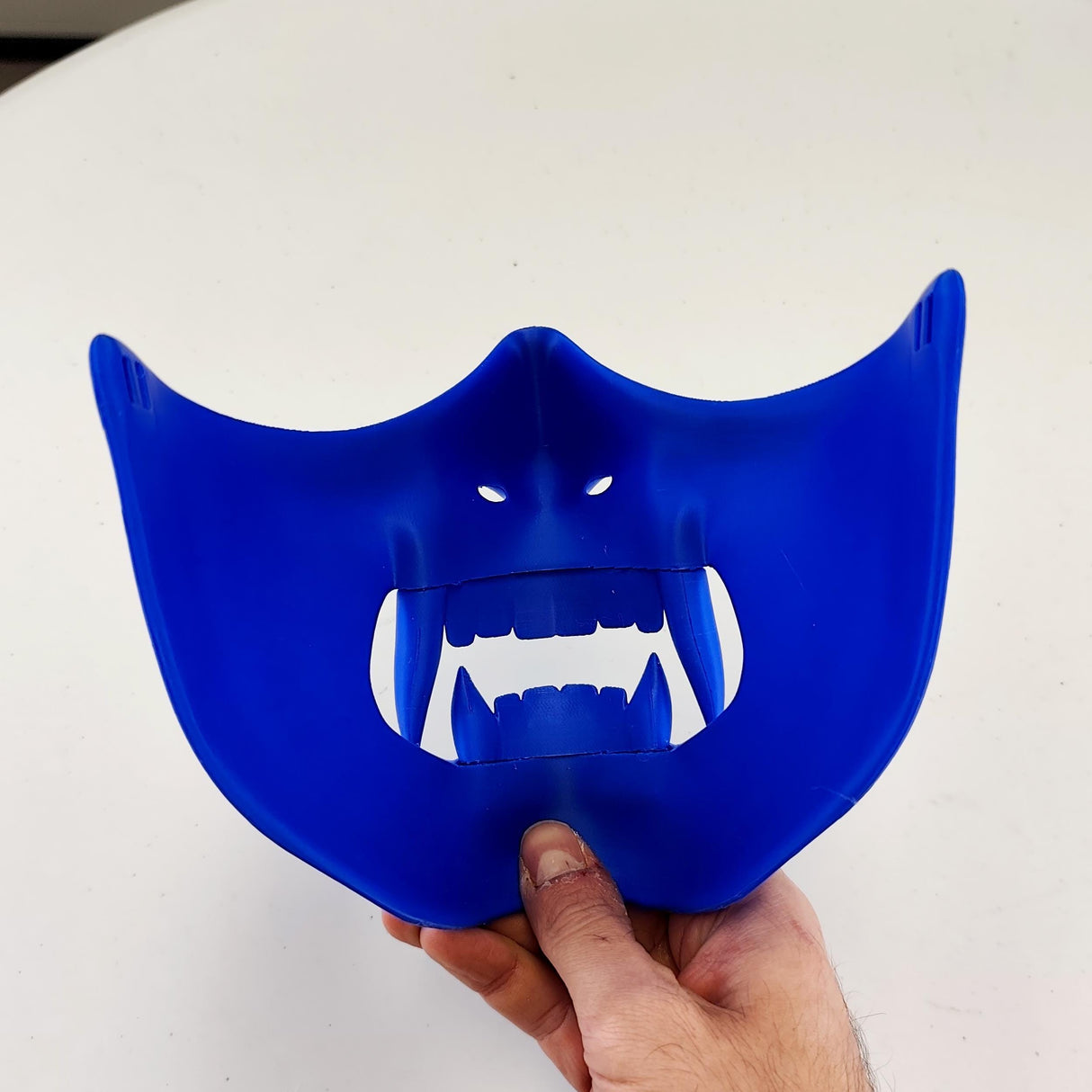 Alternate gallery view of 3D Printed Oni Samurai Half Face Mask.