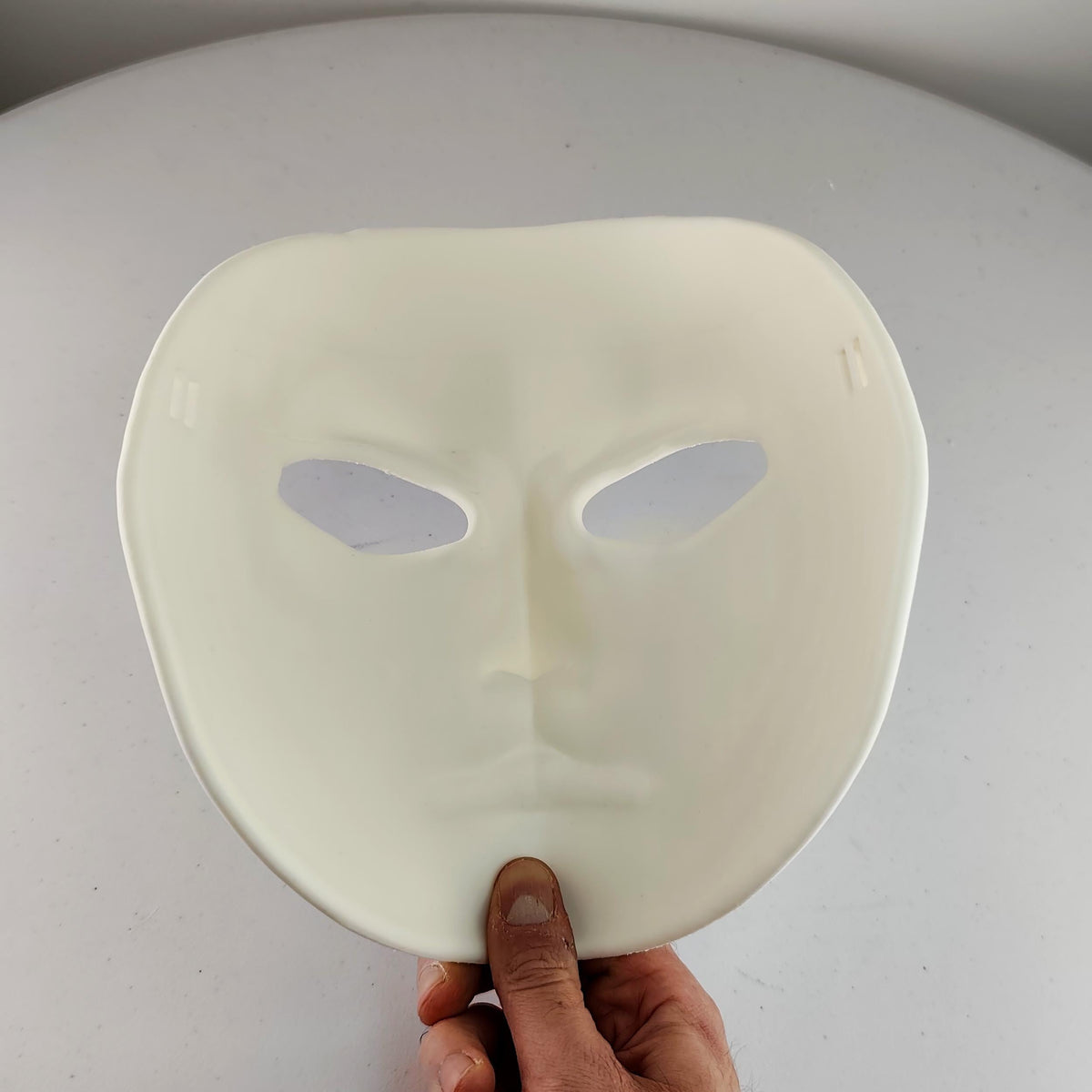 Product detail view of 3D Printed Sculpted Full Face Craft Mask.