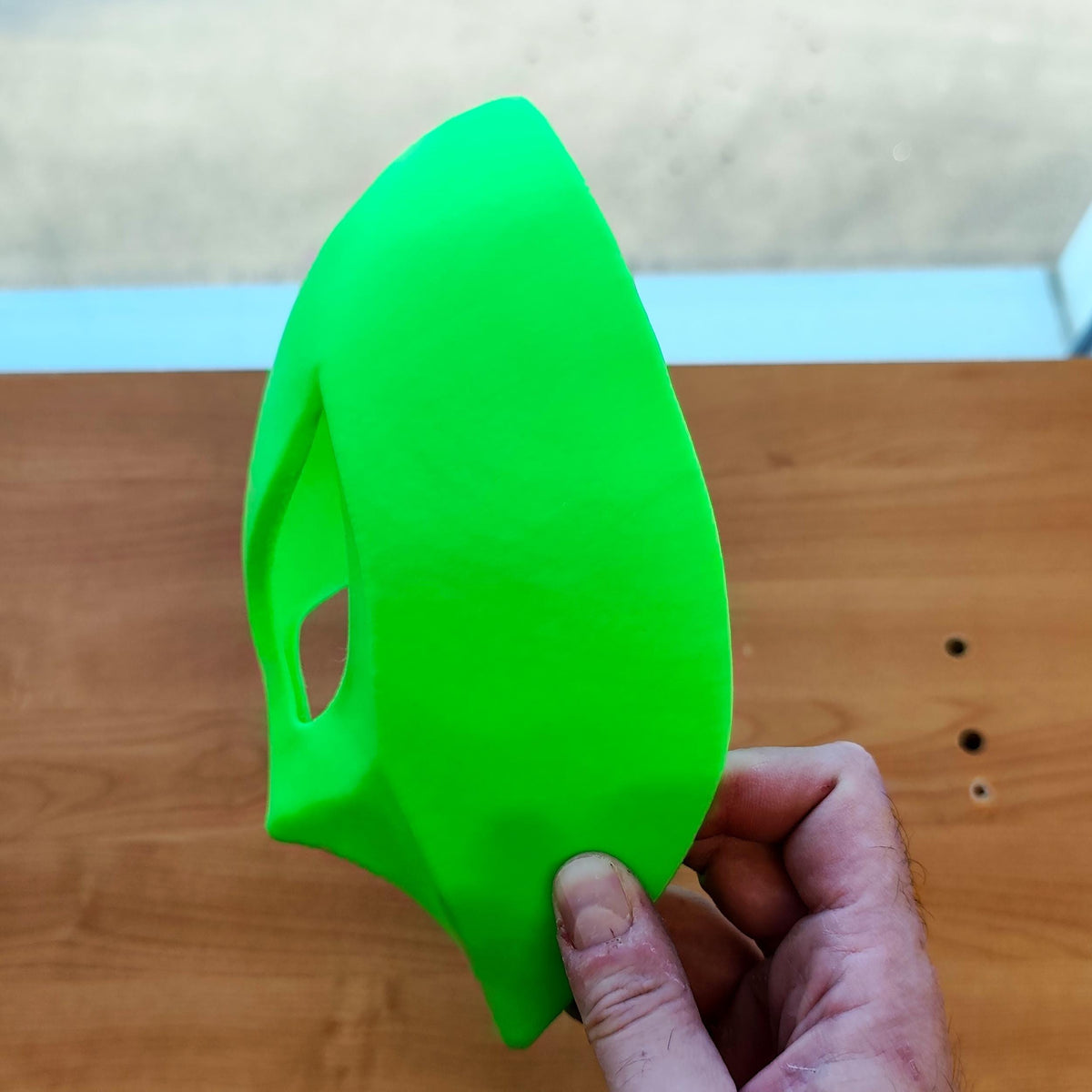 Alternate gallery view of 3D Printed Futuristic Alien Cosplay Mask.