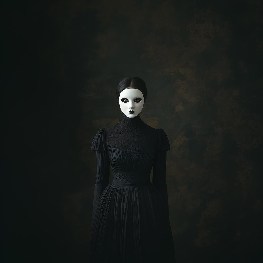 Additional product presentation of 3D Printed Victorian Phantom Mask.