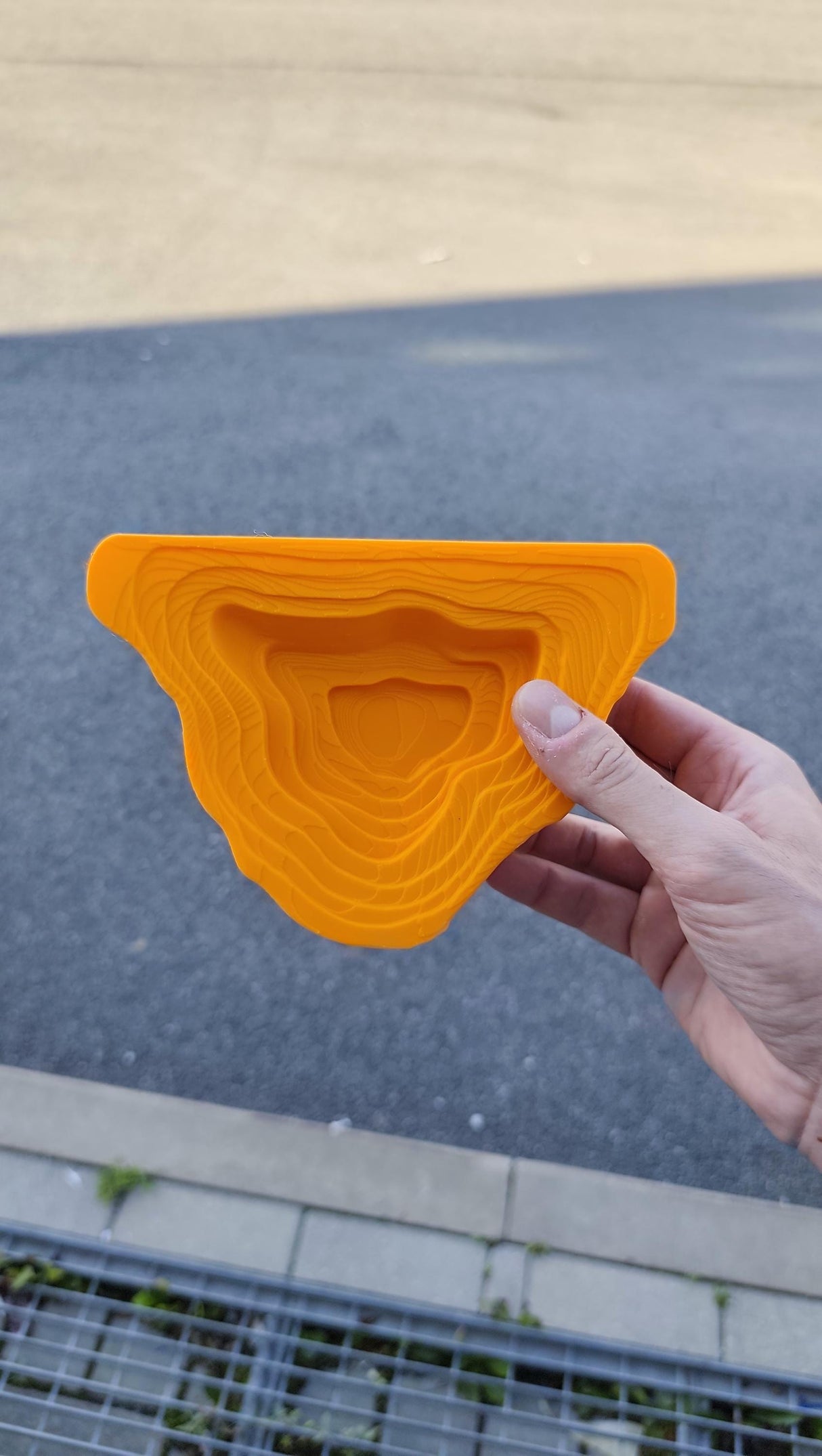 Alternate product view of 3D Printed Layered Geometric Wall Shelf.