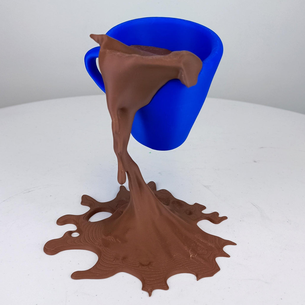 Additional product view of 3D Printed Floating Spilled Coffee Sculpture.