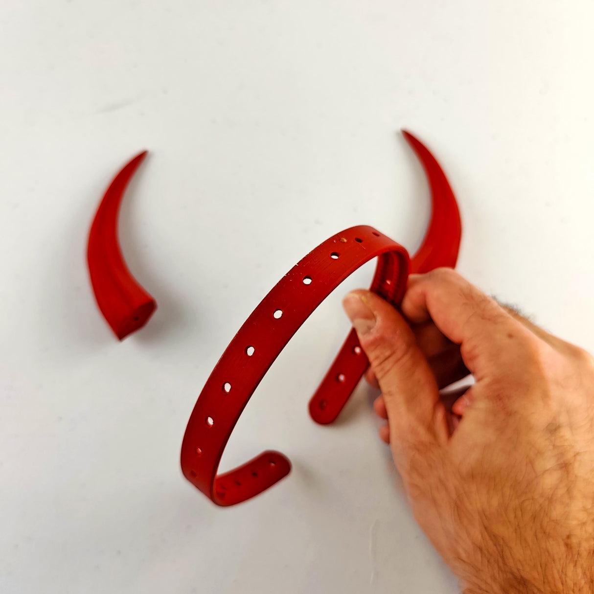 Additional product view of 3D Printed Demon Horns.