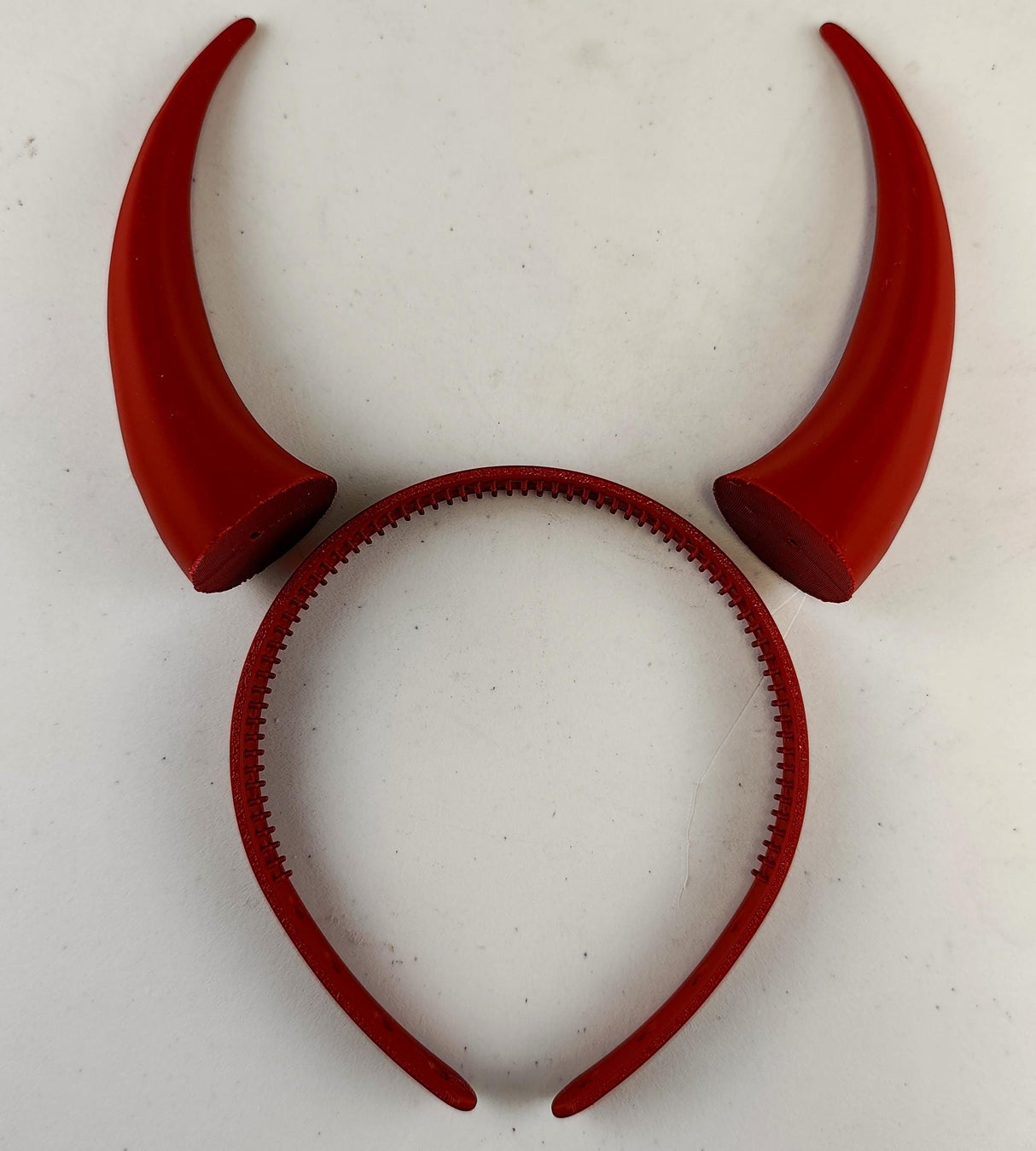 Alternate product view of 3D Printed Demon Horns Costume Headband.