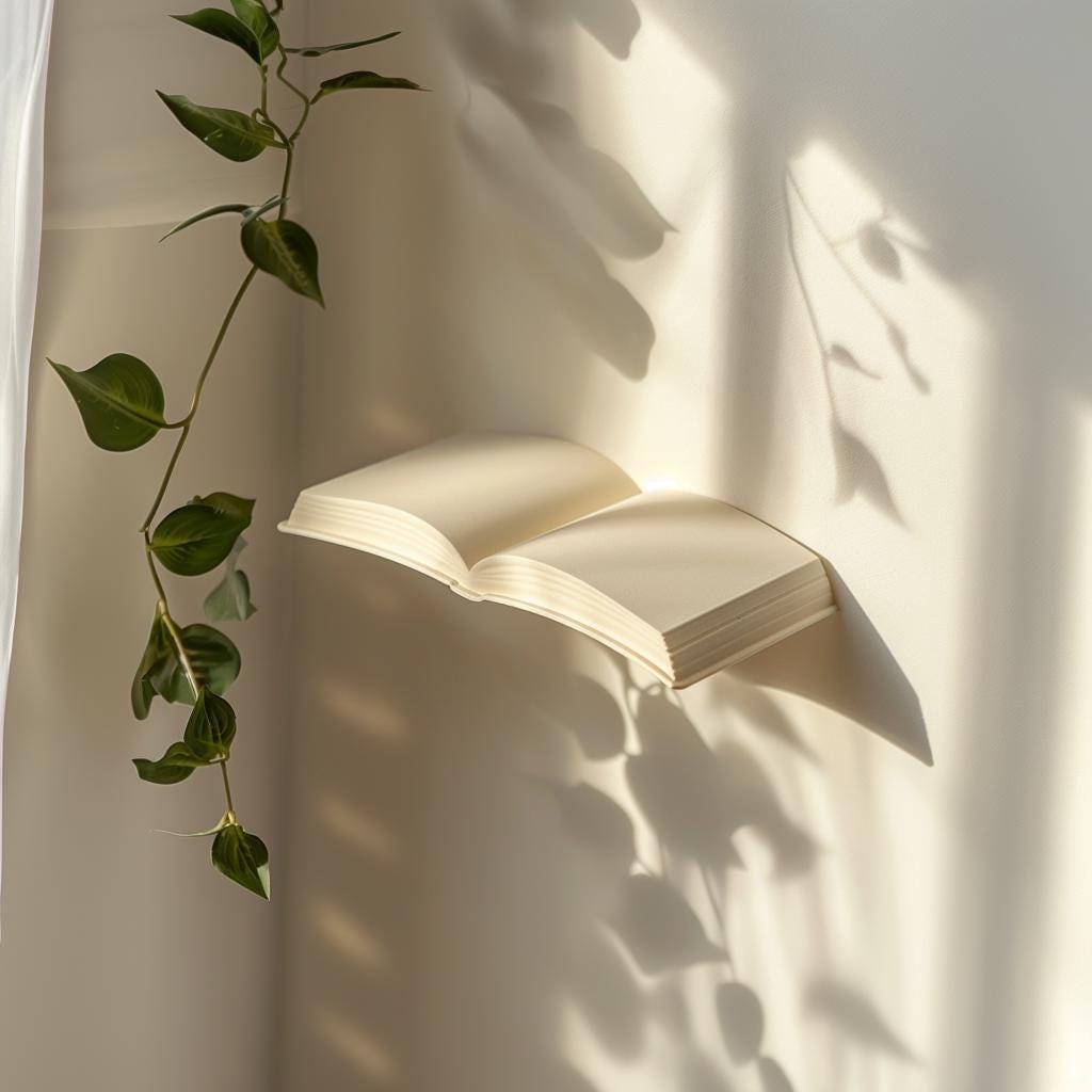 Additional product view of 3D Printed Book-Inspired Wall Shelf.