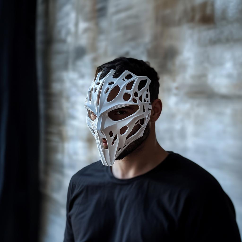 Alternate gallery view of 3D Printed Biomorphic Cyberpunk Mask.