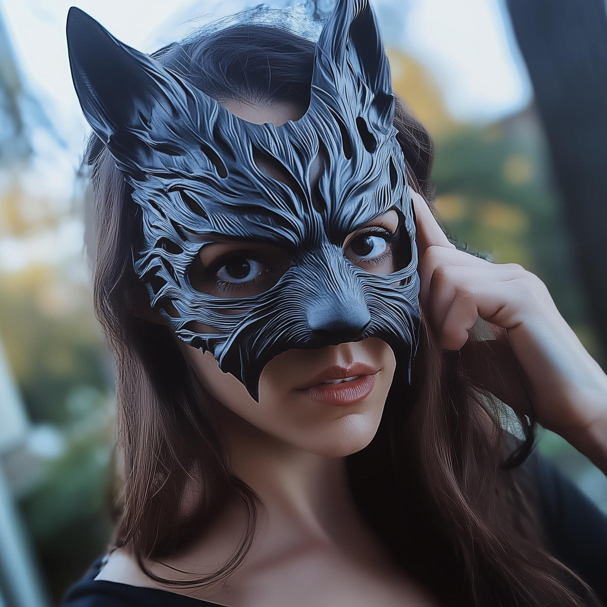 Product presentation view of 3D Printed Werewolf Mask.