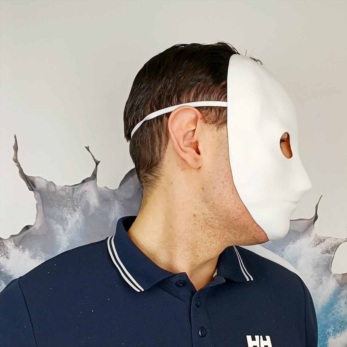 Additional product detail of 3D Printed Blank Paintable Face Mask.