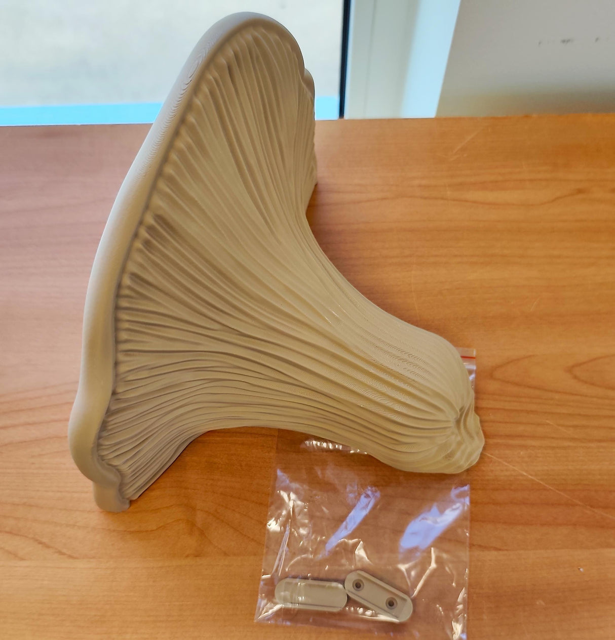 Product gallery view of 3D Printed Mushroom Wall Shelf.