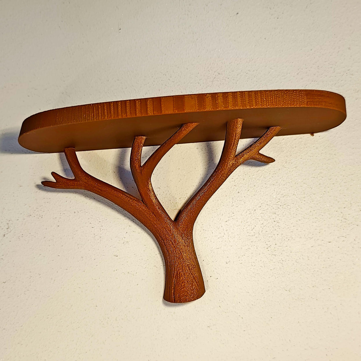 Additional product view of 3D Printed Tree Branch Wall Shelf.