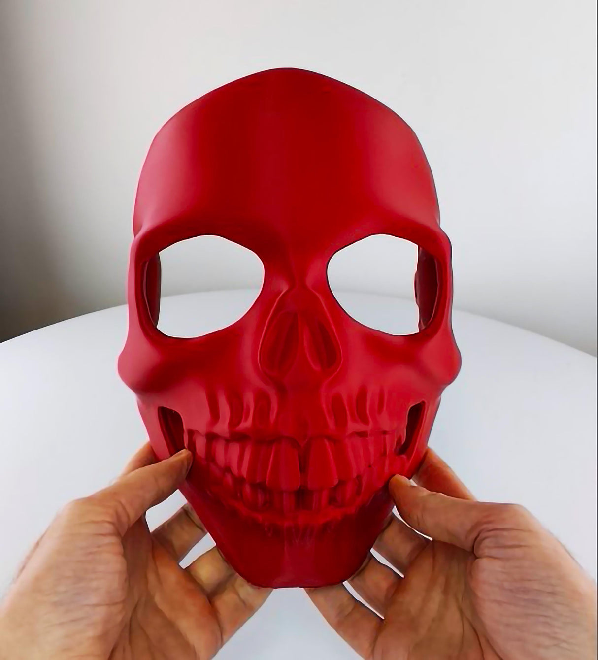 Additional product view of 3D Printed Skull Mask.