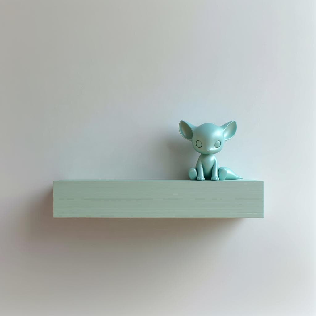 Alternate gallery view of 3D Printed Fantasy Fox Wall Shelf.
