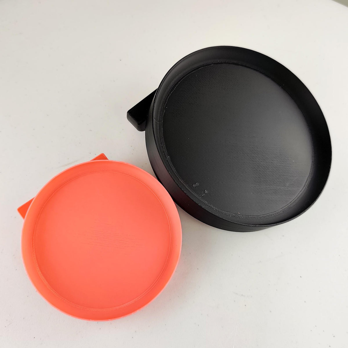 Product detail view of 3D Printed Circular Frame Wall Shelf.