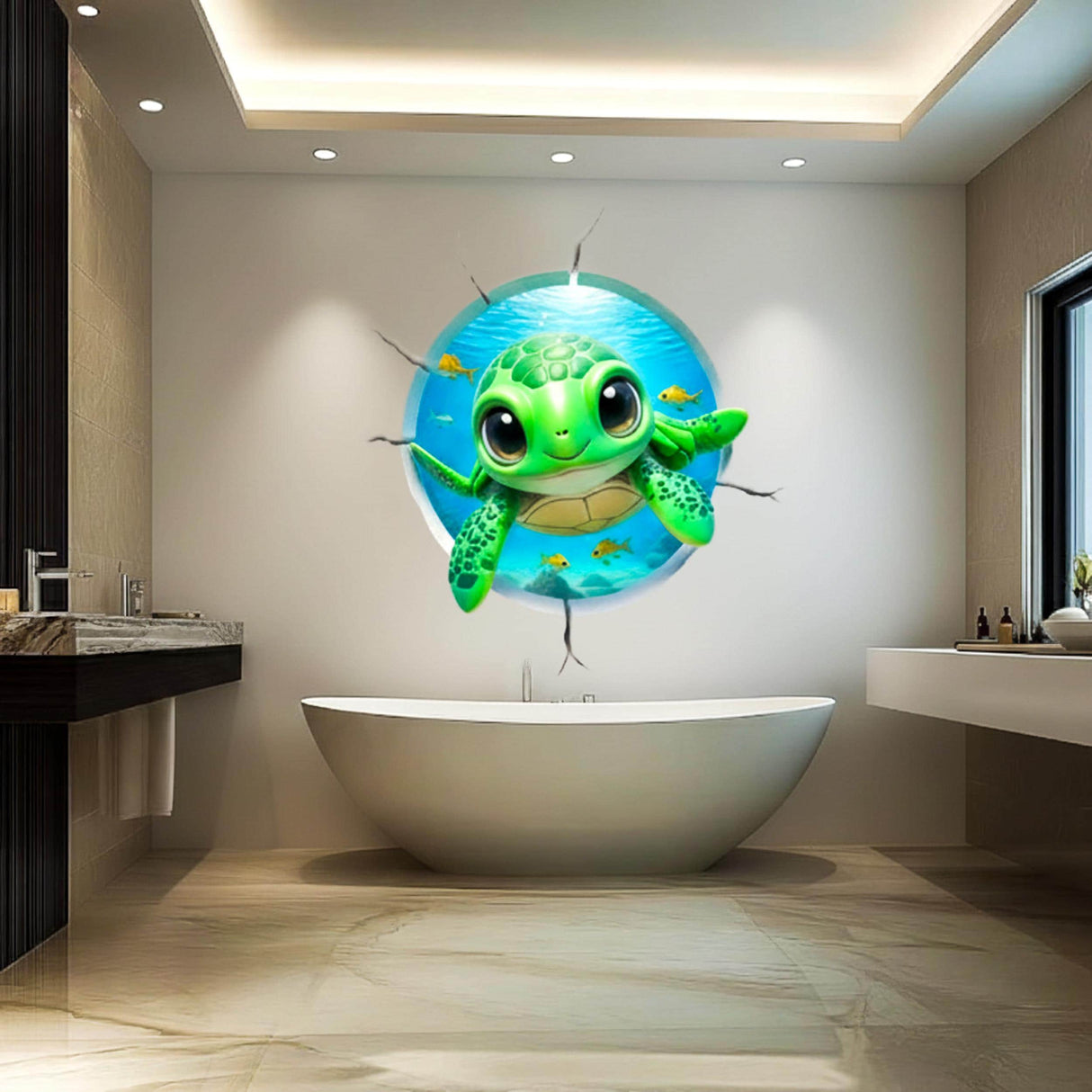 Additional product detail of Sea Turtle Wall Decal.