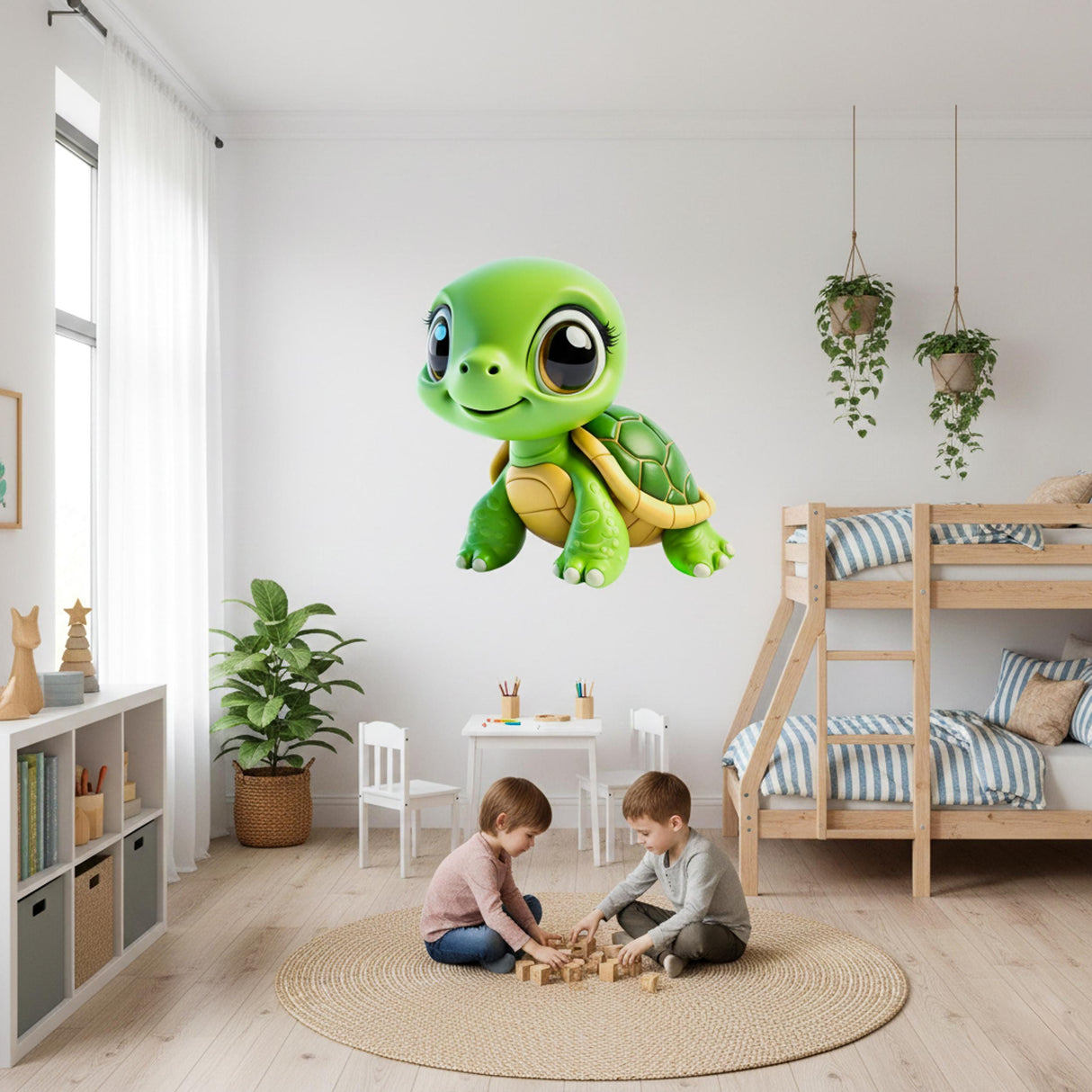 Additional product view of Cute 3D Sea Turtle Wall Decal.