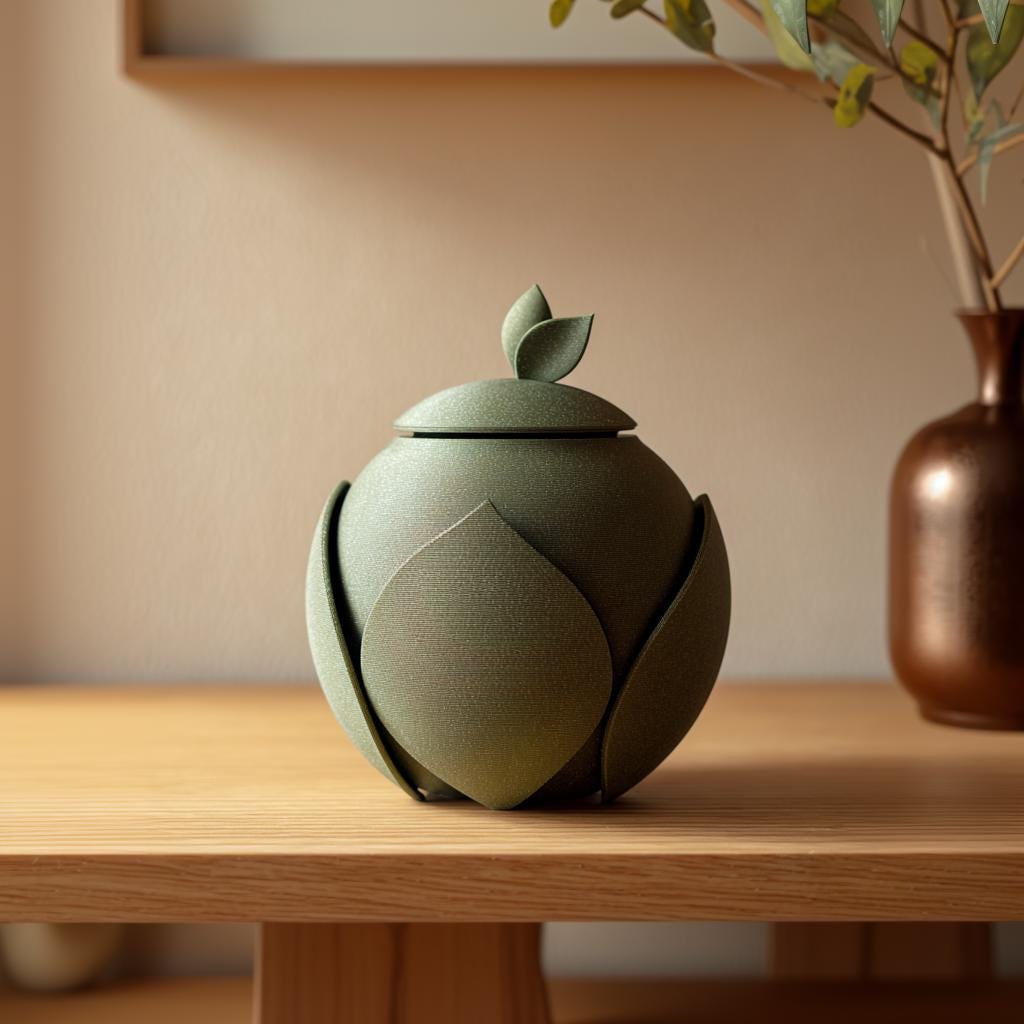 Product gallery view 18 of Botanical Pet Memorial Urn.