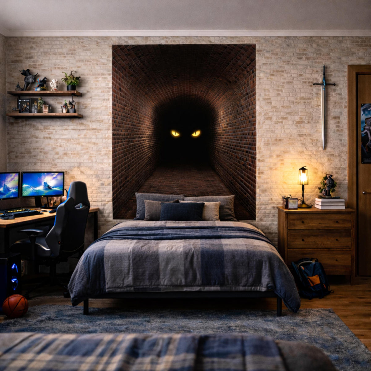 Alternate gallery view of 3D Mystery Tunnel Wall Decal.