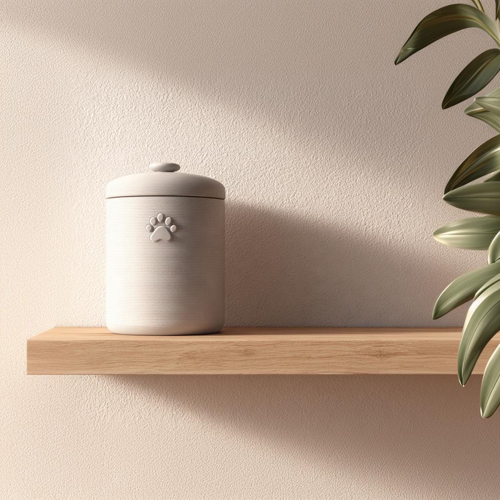 Product gallery view 2 of Minimalist Pet Memorial Urn.
