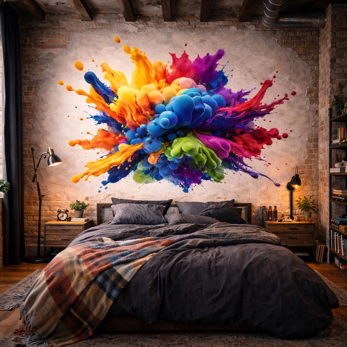 Additional product view of 3D Paint Explosion Decal.