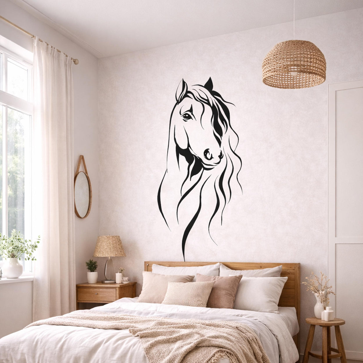 Additional product detail of Minimalist Horse Decal.