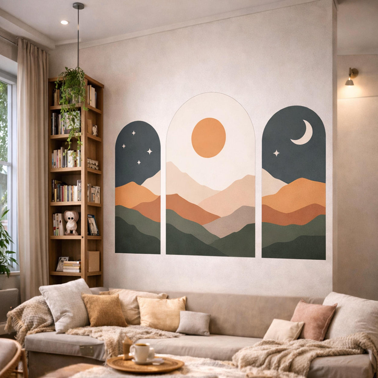 Alternate product view of Boho Mountain Decal.