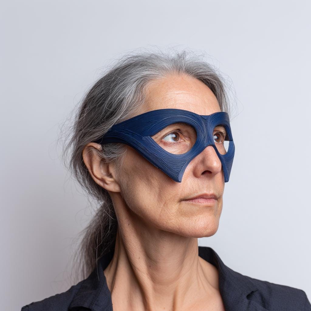 Alternate gallery view of 3D Printed Avant-Garde Mask Glasses.