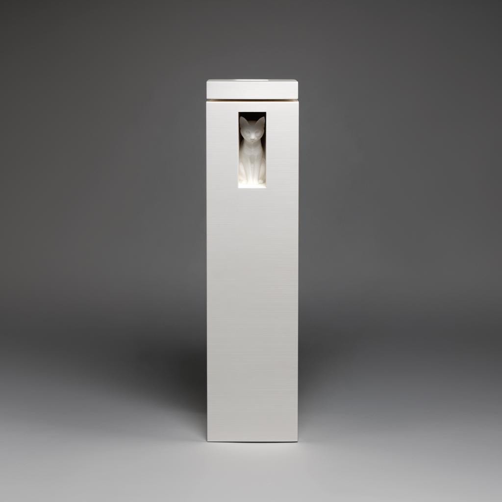 Alternate product view of 3D Printed Cat Window Tower Memorial Urn.