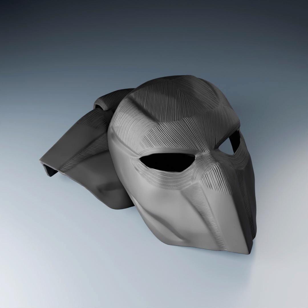 Product gallery view of 3D Printed Futuristic Tactical Face Mask.