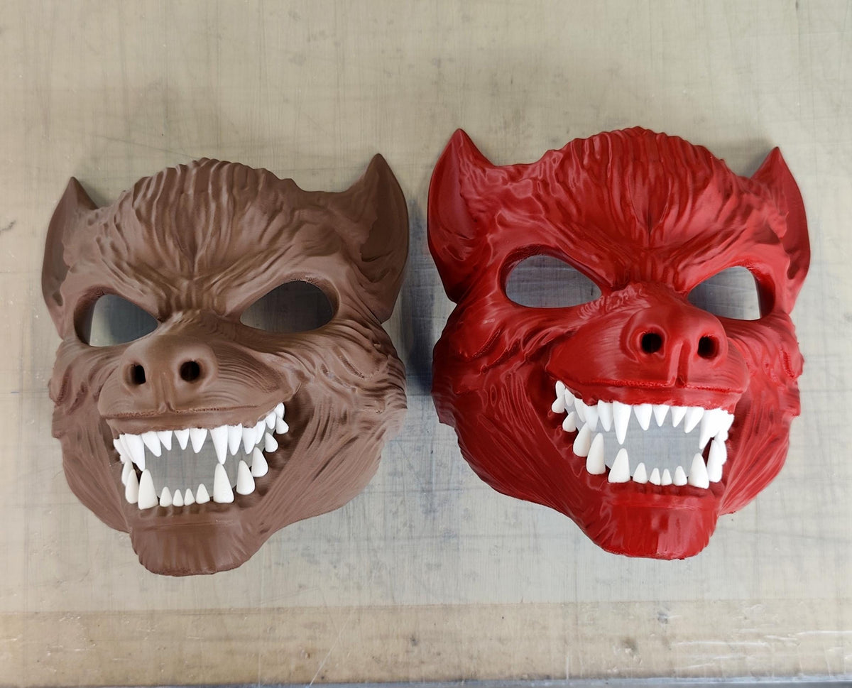 Alternate product view of 3D Printed Werewolf Cosplay Mask.