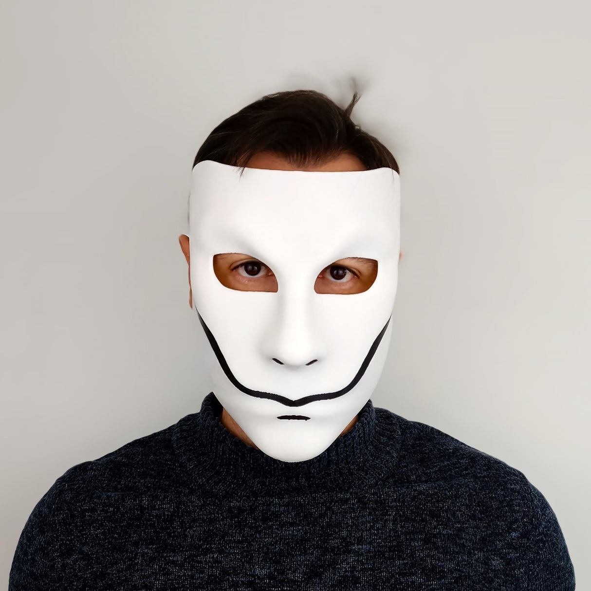 Additional product view of 3D Printed Smiling Phantom Cosplay Mask.