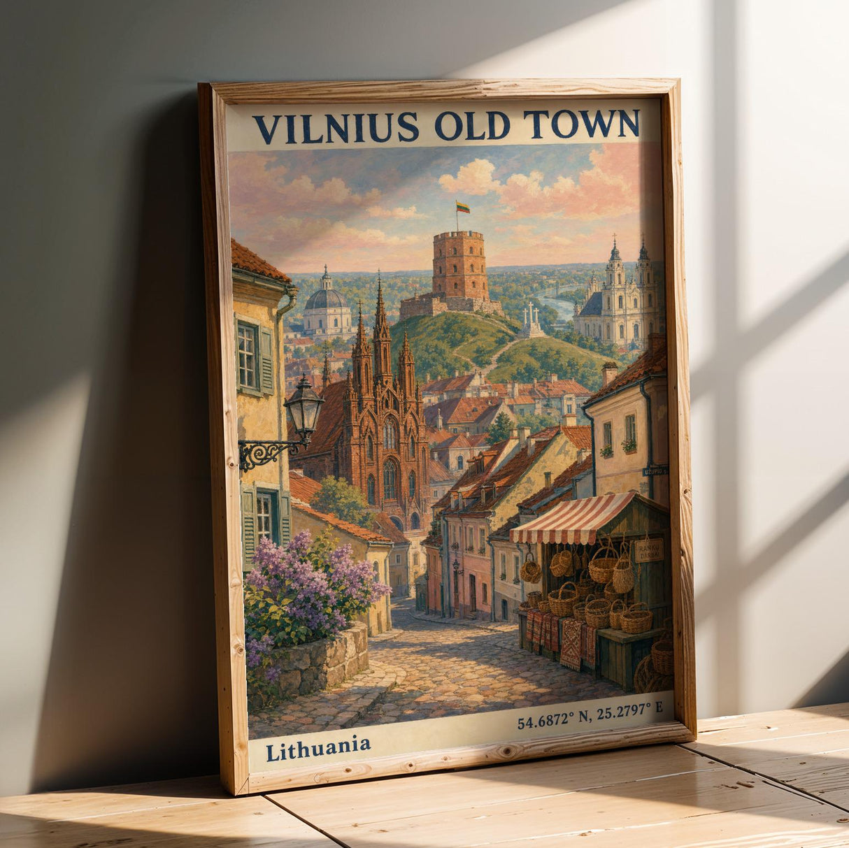 Additional product detail of Vilnius Old Town Art Print Poster.