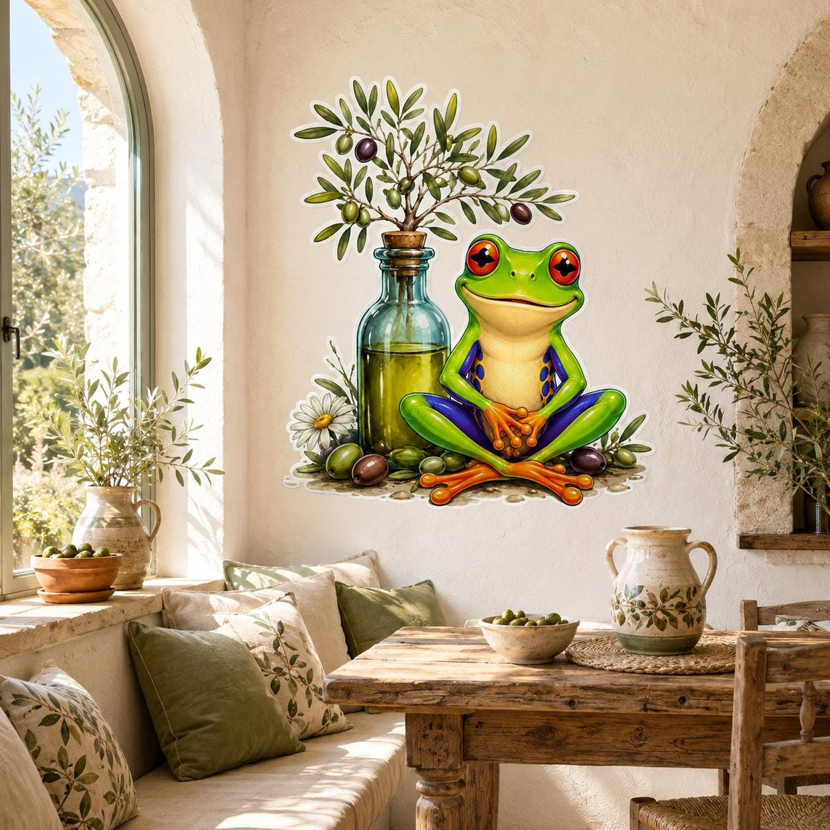 Additional product view of Weird Frog Wall Vinyl Decal.
