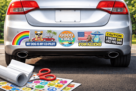 Car bumper sticker designs