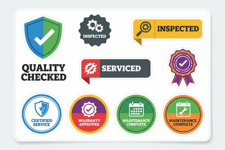 Service sticker designs