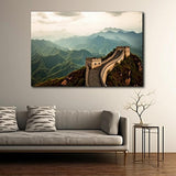Personalized canvas wall art of the Great Wall of China.