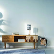 Rabbit wall decal peeking through a printed wall opening
