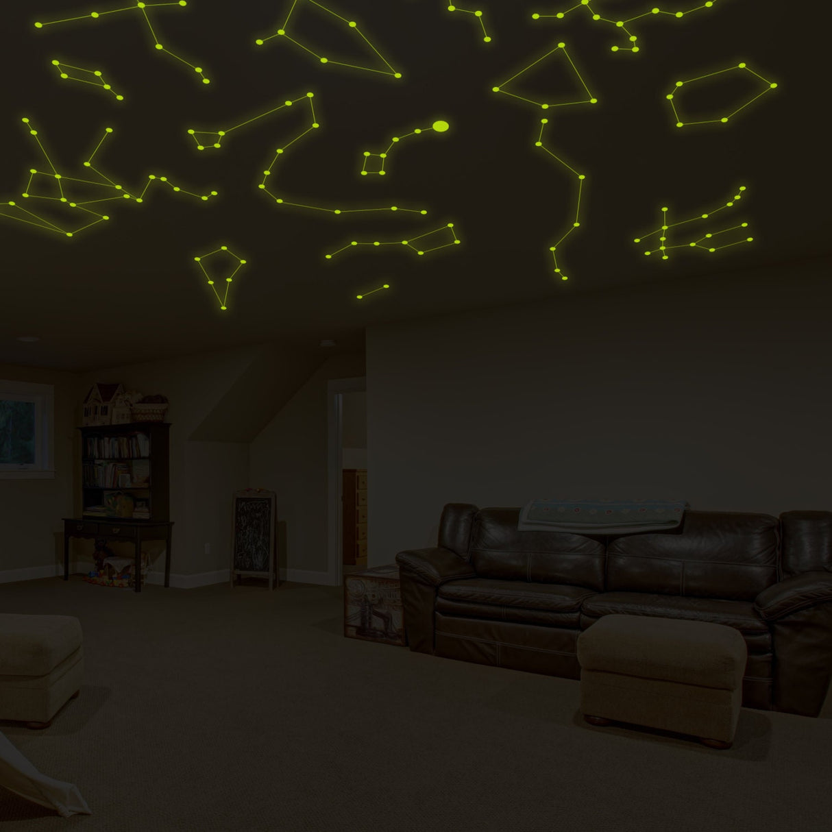 Product presentation view of Custom Glowing Vinyl Wall Decal.