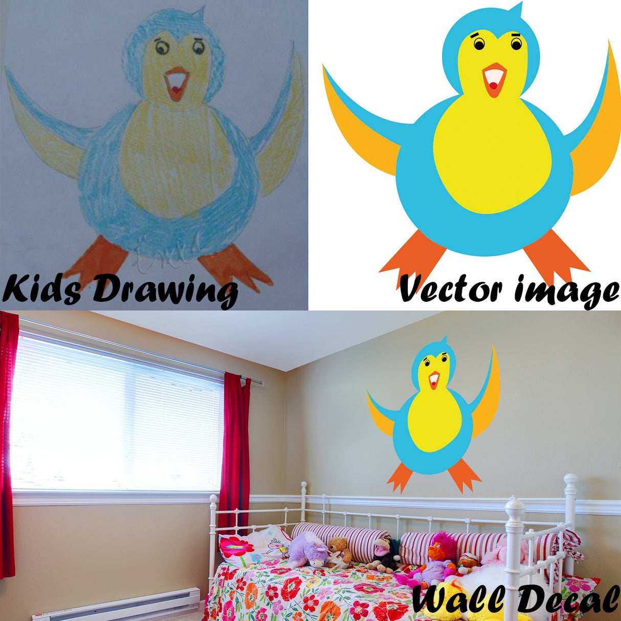 Alternate gallery view of Custom Drawing Vectorize In Vinyl Sticker.