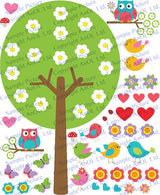 Product gallery view of Nursery Tree Vinyl Wall Decal.
