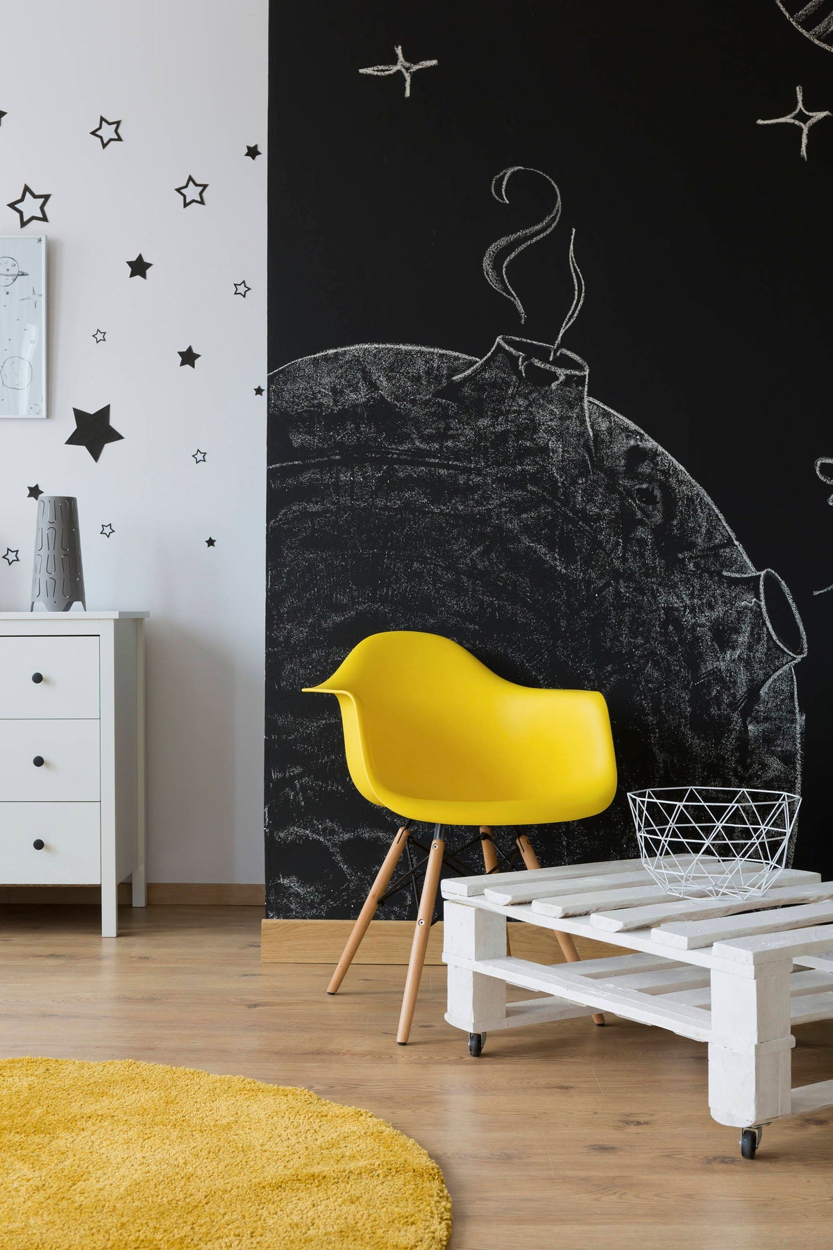 Additional product presentation of Custom Chalkboard Vinyl Wall Decal.