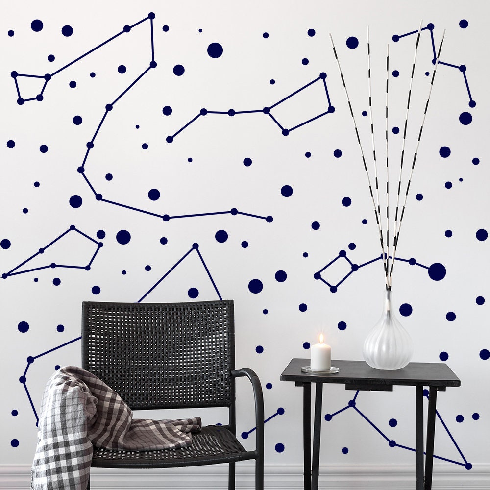 Product gallery view of Constellation Stickers Zodiac Wallpaper Sticker.
