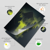 Printed paper material and protective finish information for the ring target posters.