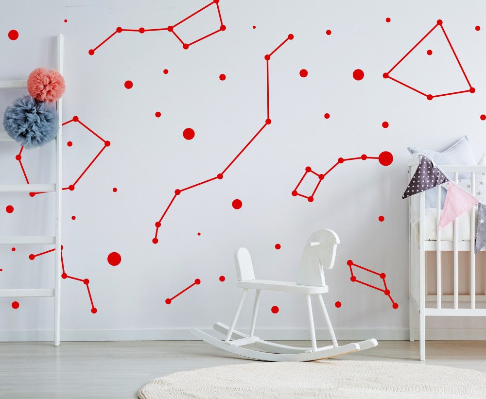 Product detail view of Constellation Stickers Zodiac Wallpaper Sticker.