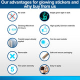 Alternate gallery view of Glow In The Dark Moon Wall Sticker.