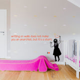 Product gallery view of Artist Girl Anarchist Wall Sticker.