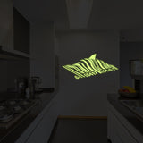 Product gallery view of Glow In Dark Artist Barcode Shark Wall Sticker.