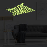 Additional product view of Glow In Dark Artist Barcode Shark Wall Sticker.