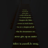 Ещё один пример размещения: Светящаяся наклейка Believe in Yourself для лестницы