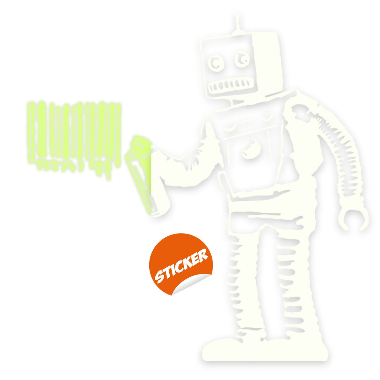 Glow In The Dark Wall Vinyl Sticker Art - Luminescent Neon Night Glowing Light Decal Kid Room Stick.